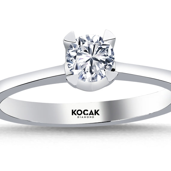 0.39 Karat GH SI Diamond Solitaire Ring