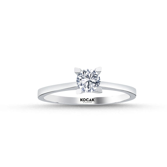 0.39 Karat GH SI Solitaire Diamond Ring