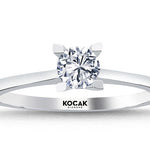 Load image into Gallery viewer, 0.39 Karat GH SI Solitaire Diamond Ring