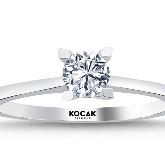 0.39 Karat GH SI Solitaire Diamond Ring