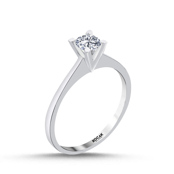 0.39 Karat GH SI Solitaire Diamond Ring