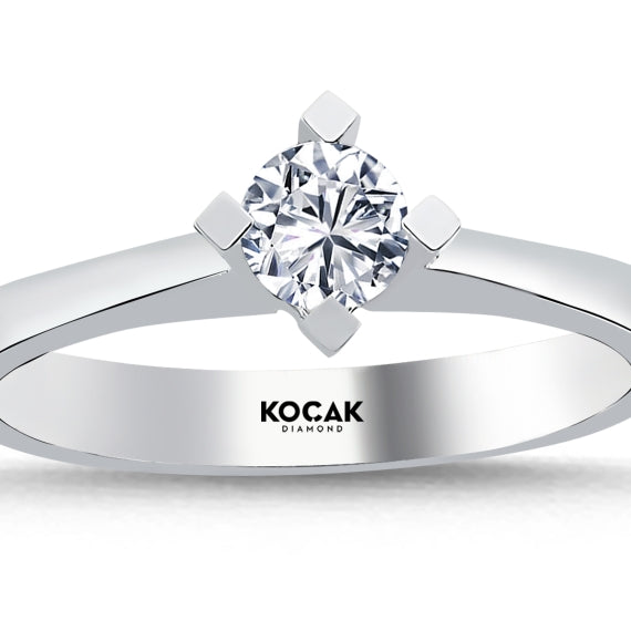 0.39 Karat GH SI Solitaire Diamond Ring