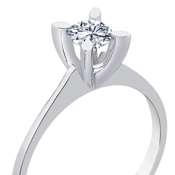 0.40 Karat GH SI Solitaire Diamond Ring