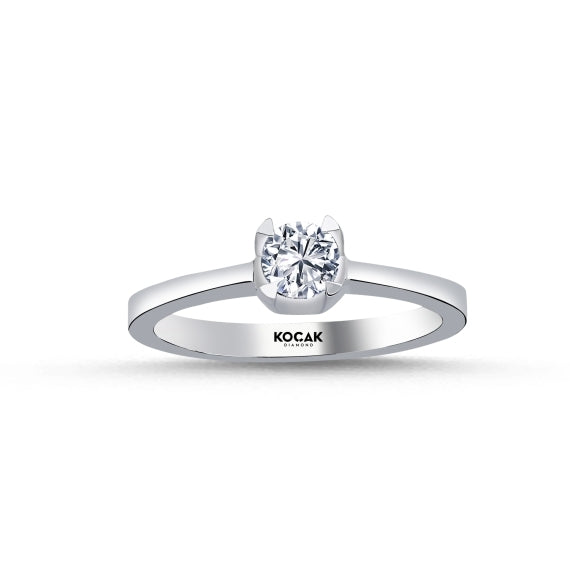 0.40 Karat GH SI Solitaire Diamond Ring
