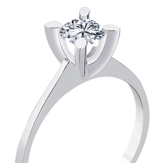 0.50 Karat GH SI Solitaire Diamond Ring