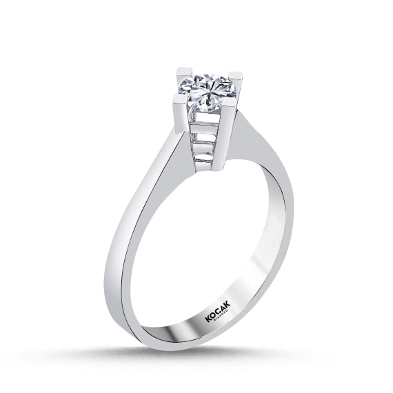 0.50 Karat GH SI Solitaire Diamond Ring
