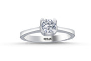 0.50 Karat GH SI Solitaire Diamond Ring