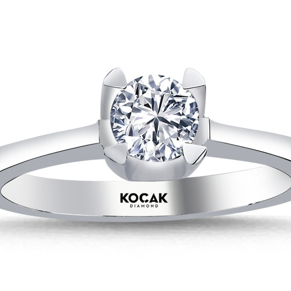 0.50 Karat GH SI Solitaire Diamond Ring