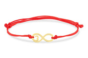 14ct Sonsuz Heart Gold Cord Bracelet