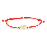 Load image into Gallery viewer, 14ct Stone Set Goz Gold Cord Bracelet