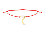 14ct Pearl Ay Gold Cord Bracelet