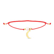 14ct Pearl Ay Gold Cord Bracelet