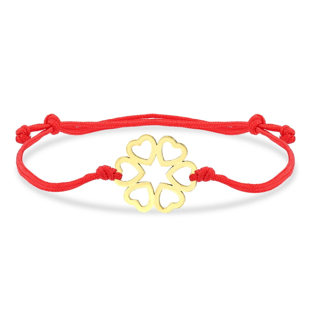 14ct Alti Heart Gold Cord Bracelet