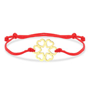 14ct Alti Heart Gold Cord Bracelet