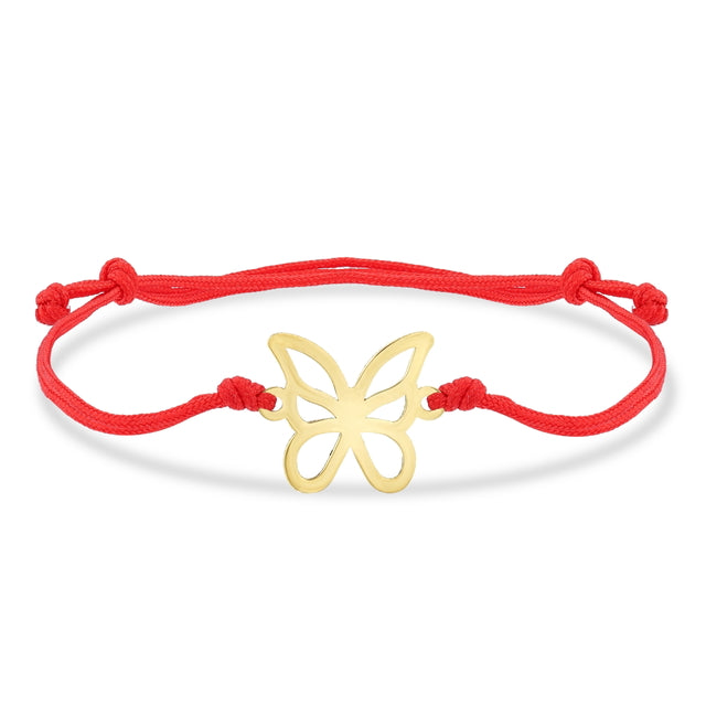 14ct Kelebek Gold Cord Bracelet