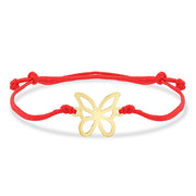 14ct Kelebek Gold Cord Bracelet