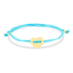 Load image into Gallery viewer, 14ct Heart Gold Mavi Cord Bracelet