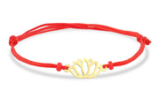 14ct Lotus Gold Cord Bracelet