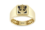 14ct Çapa Design Gold Men's Ring