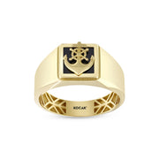 14ct Çapa Design Gold Men's Ring
