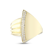14ct Hinoki Design Gold Ring