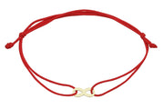 14ct Sonsuzluk Figurlu Cord Gold Bracelet