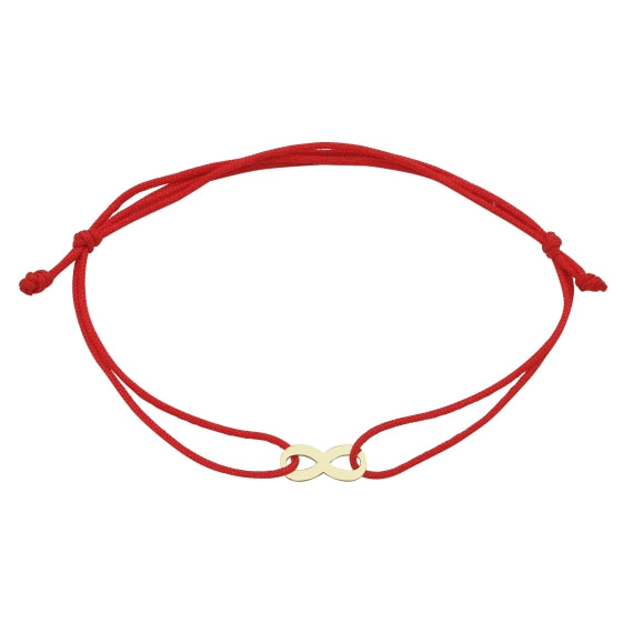 14ct Sonsuzluk Figurlu Cord Gold Bracelet