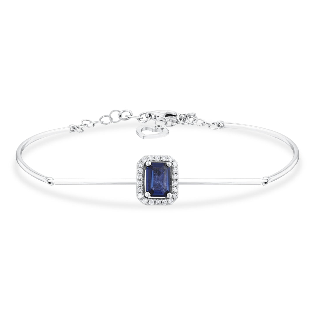 0.92 Karat Sapphire Diamond Bracelet