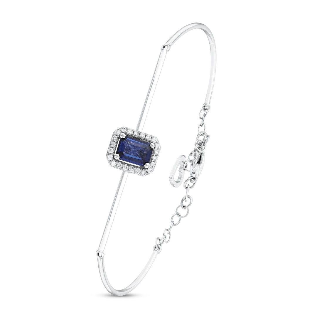 0.92 Karat Sapphire Diamond Bracelet