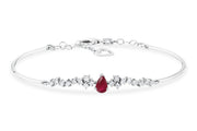 0.77 Karat Ruby Diamond Bracelet