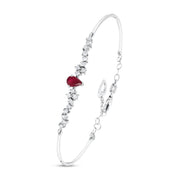 0.77 Karat Ruby Diamond Bracelet