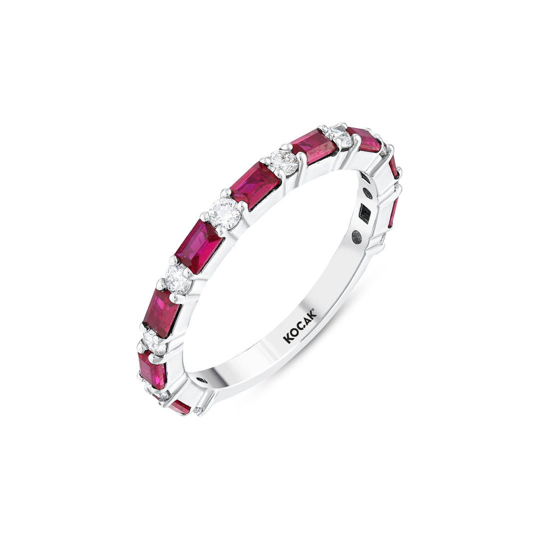 1.15 Karat Renkli Stone Set Diamond Ring