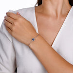 Load image into Gallery viewer, 0.92 Karat Sapphire Diamond Bracelet