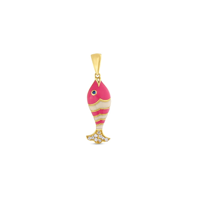 14ct Mineli Fish Gold Pendant (Chain Not Included)
