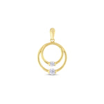 Load image into Gallery viewer, 14ct Stone Set Halka Design Gold Pendant (Chain Not Included)