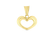 14ct Heart Gold Pendant (Chain Not Included)
