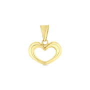 14ct Heart Gold Pendant (Chain Not Included)