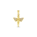 Load image into Gallery viewer, 14ct Stone Set Kanatli Design Melek Gold Pendant (Chain Not Included)