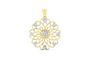 14ct Heart Design Cicek Gold Pendant (Chain Not Included)