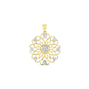 14ct Heart Design Cicek Gold Pendant (Chain Not Included)