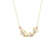14ct Uc Colour Dorika Design Gold Necklace