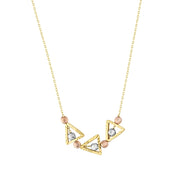14ct Uc Colour Dorika Design Gold Necklace