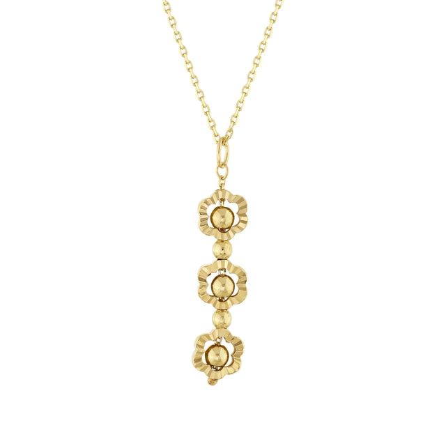 14ct Daisy Design Gold Necklace