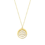 Load image into Gallery viewer, 14ct Stone Set Design Galaksi Gold Necklace