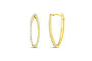 14ct Stone Set Design Tiny Gold Earrings