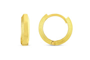 14ct Raye Design Hoop Gold Earrings