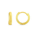 Load image into Gallery viewer, 14ct Raye Design Hoop Gold Earrings