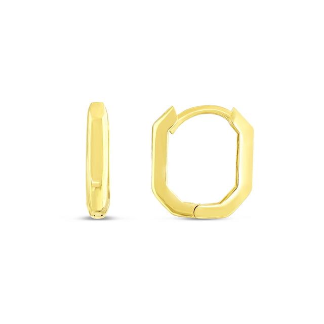 14ct Soft Design Hoop Gold Earrings