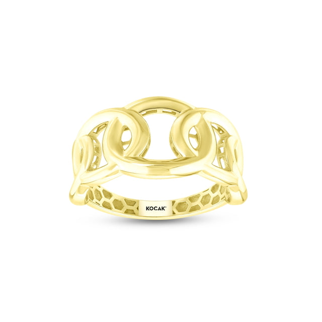 14ct Groove Design Gold Ring