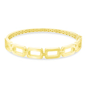 14ct Curb Design Gold Cuff Bracelet